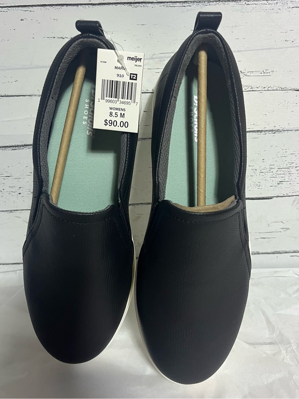Dr. Scholl's Maria Women's Slip On Sneakers Size 8.5 M Black Comfort Shoes NWT